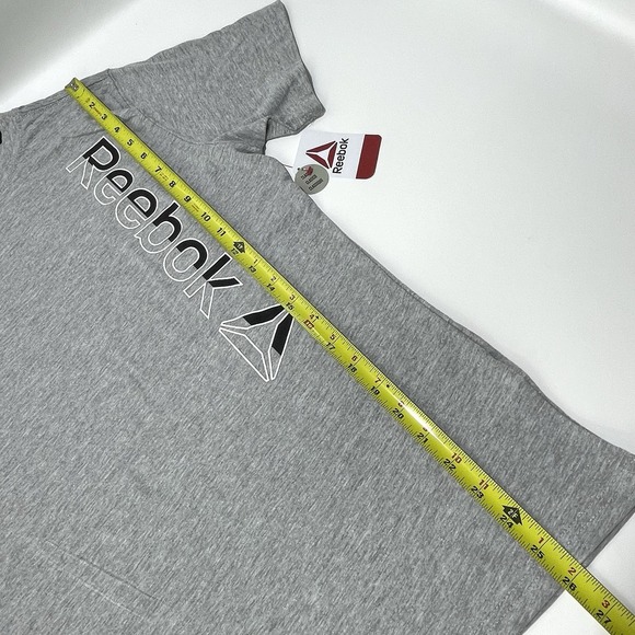 NEW Reebok Athletic T-Shirt Gray Youth Boys Size‎ XXL 18 NWT Logo Short Sleeve - Picture 8 of 9